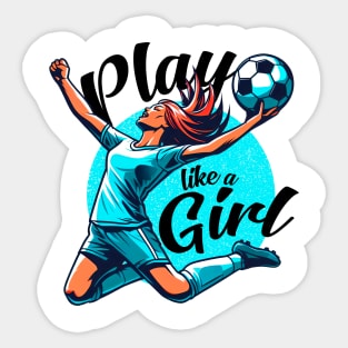 Play like a girl Sticker